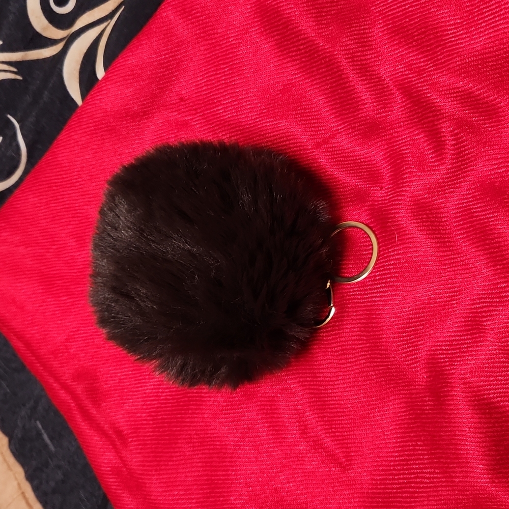 Pom Pom Purse charm/ Key chain